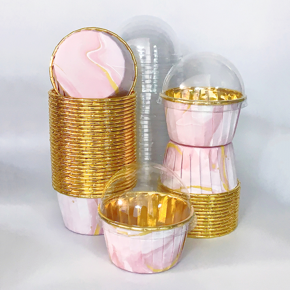 Set, 50pcs Disposable Cupcake  - Plastic Cup 50Pcs บทวิจารณ์และราคา