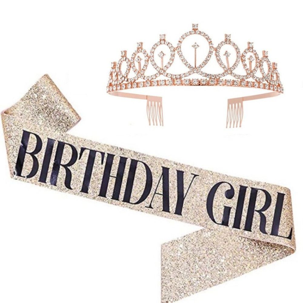 2Pcs/Set New Glitter Birthday  - Birthday Sash Glitter บทวิจารณ์และราคา