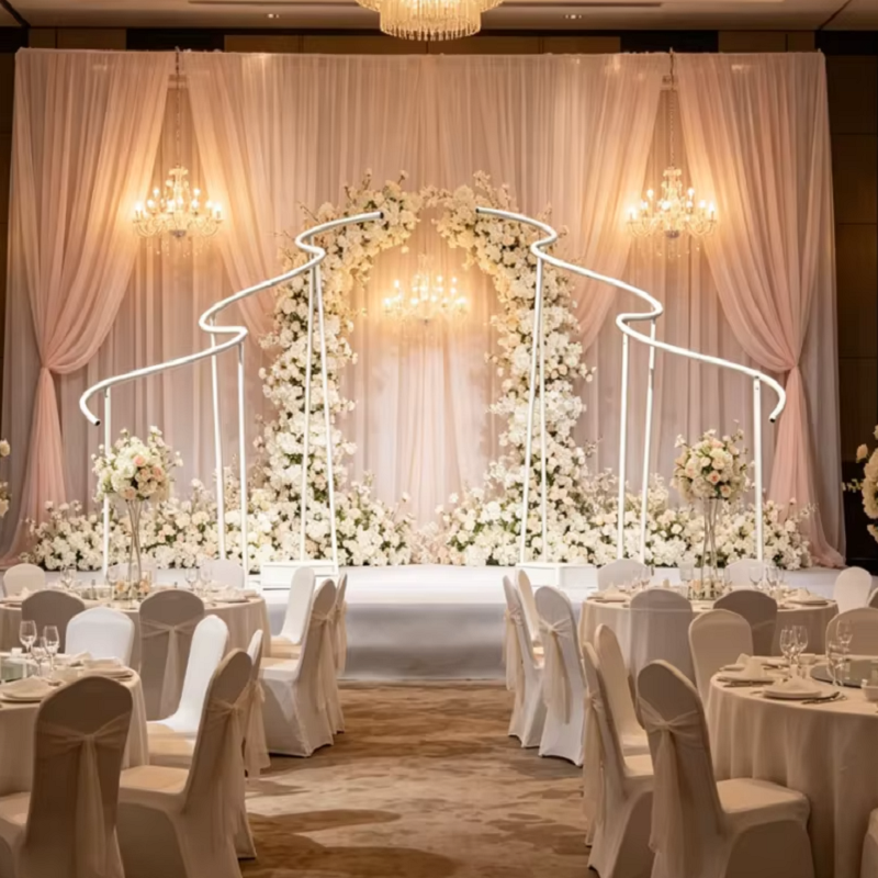 Luxury Wave Shape Frame Outdoo - Party Event Supply Store บทวิจารณ์และราคา