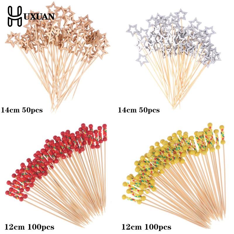 50/100Pcs Star Disposable Bamb - Centerpiece Stick บทวิจารณ์และราคา