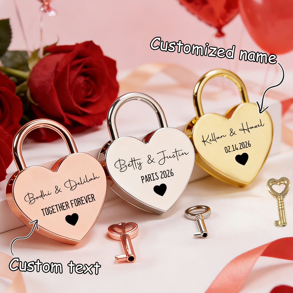 Custom Name Heart-Shaped Padlo - Eve Party บทวิจารณ์และราคา