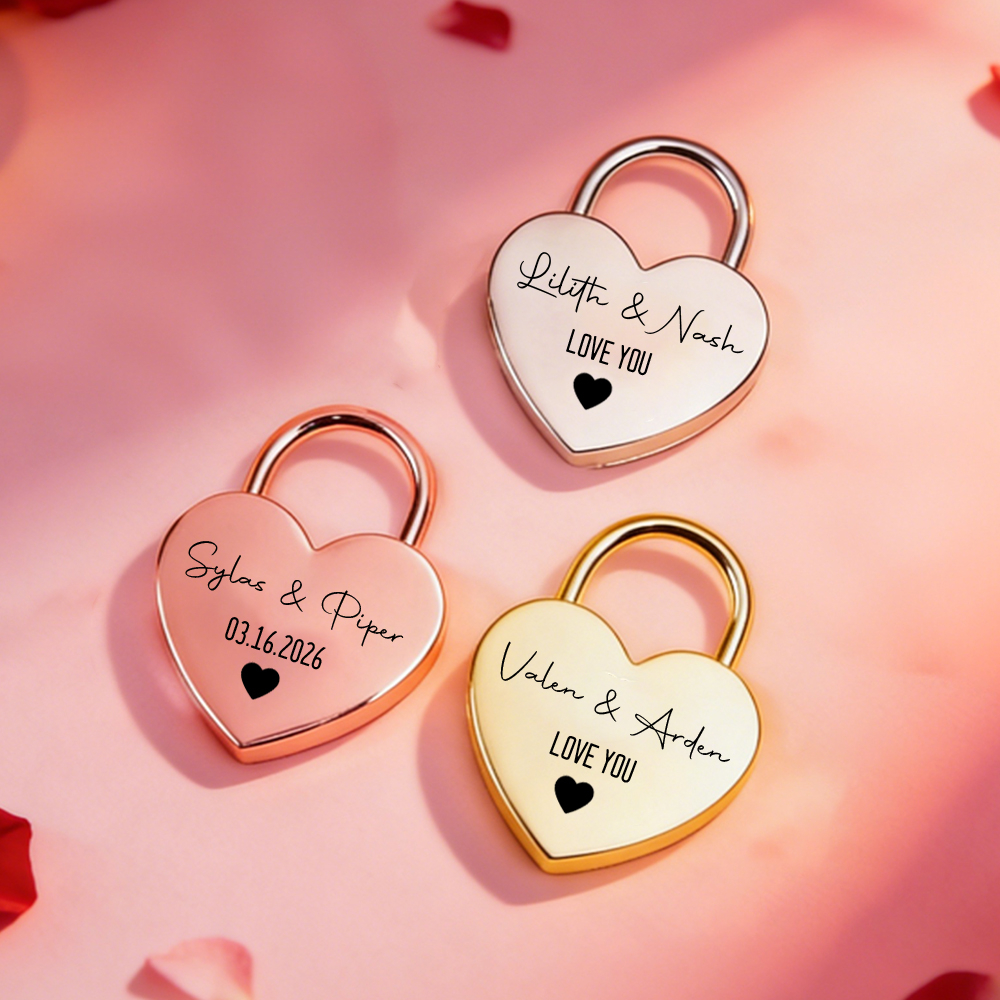 Custom Name Heart-Shaped Padlo - Eve Party บทวิจารณ์และราคา