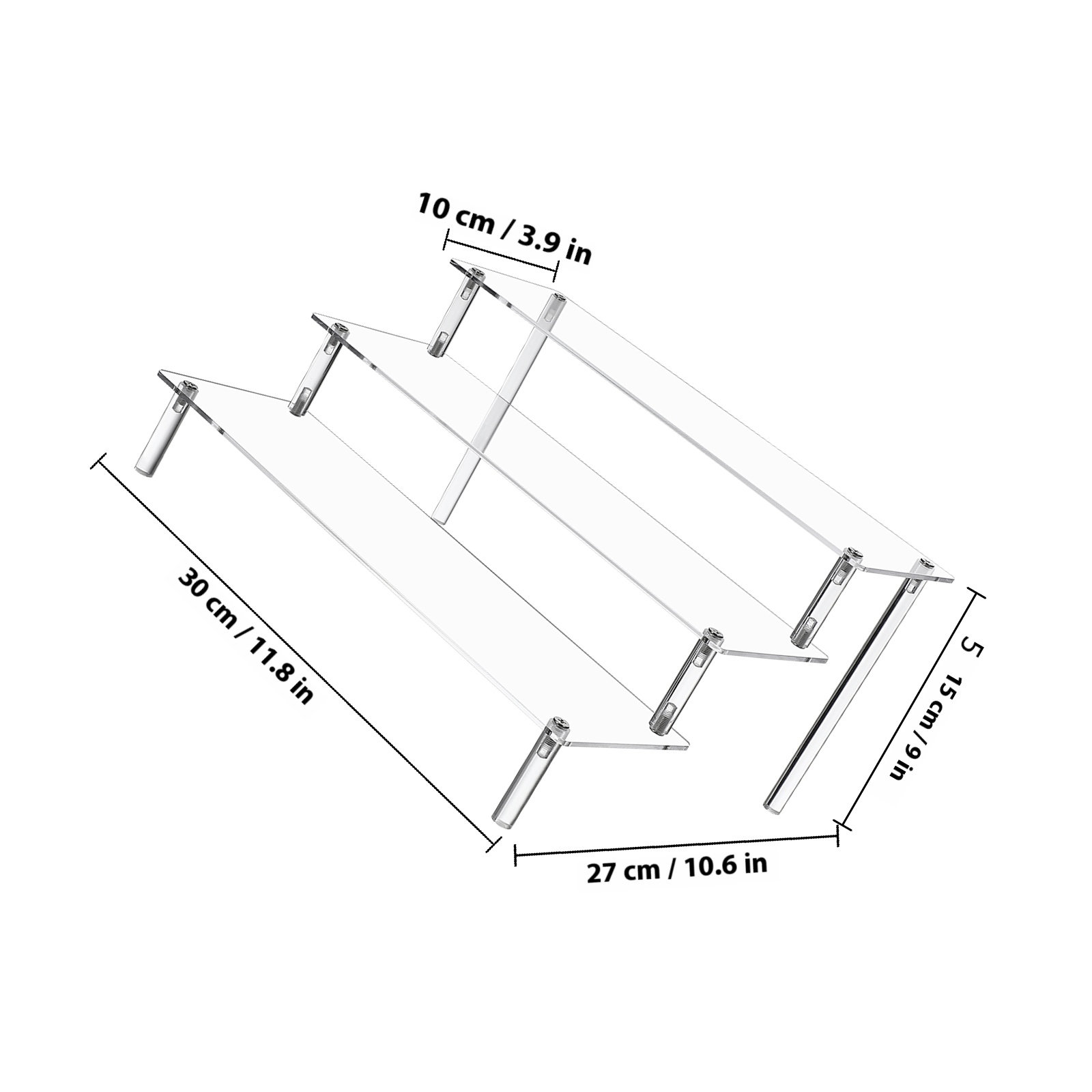 Three Tier Acrylic Display Ris - Cupcake Stand Tier บทวิจารณ์และราคา