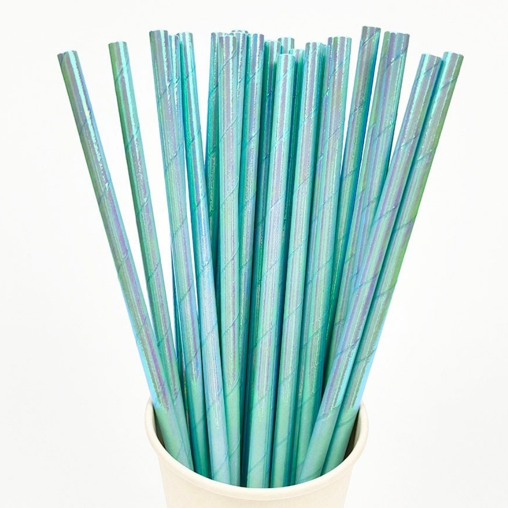 25Pcs Pearlescent Bronzing Pap - Paper Straw Color บทวิจารณ์และราคา