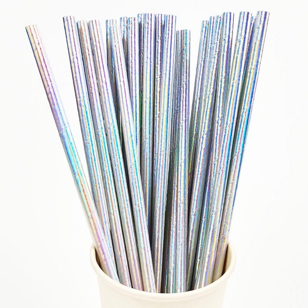 25Pcs Pearlescent Bronzing Pap - Paper Straw Color บทวิจารณ์และราคา