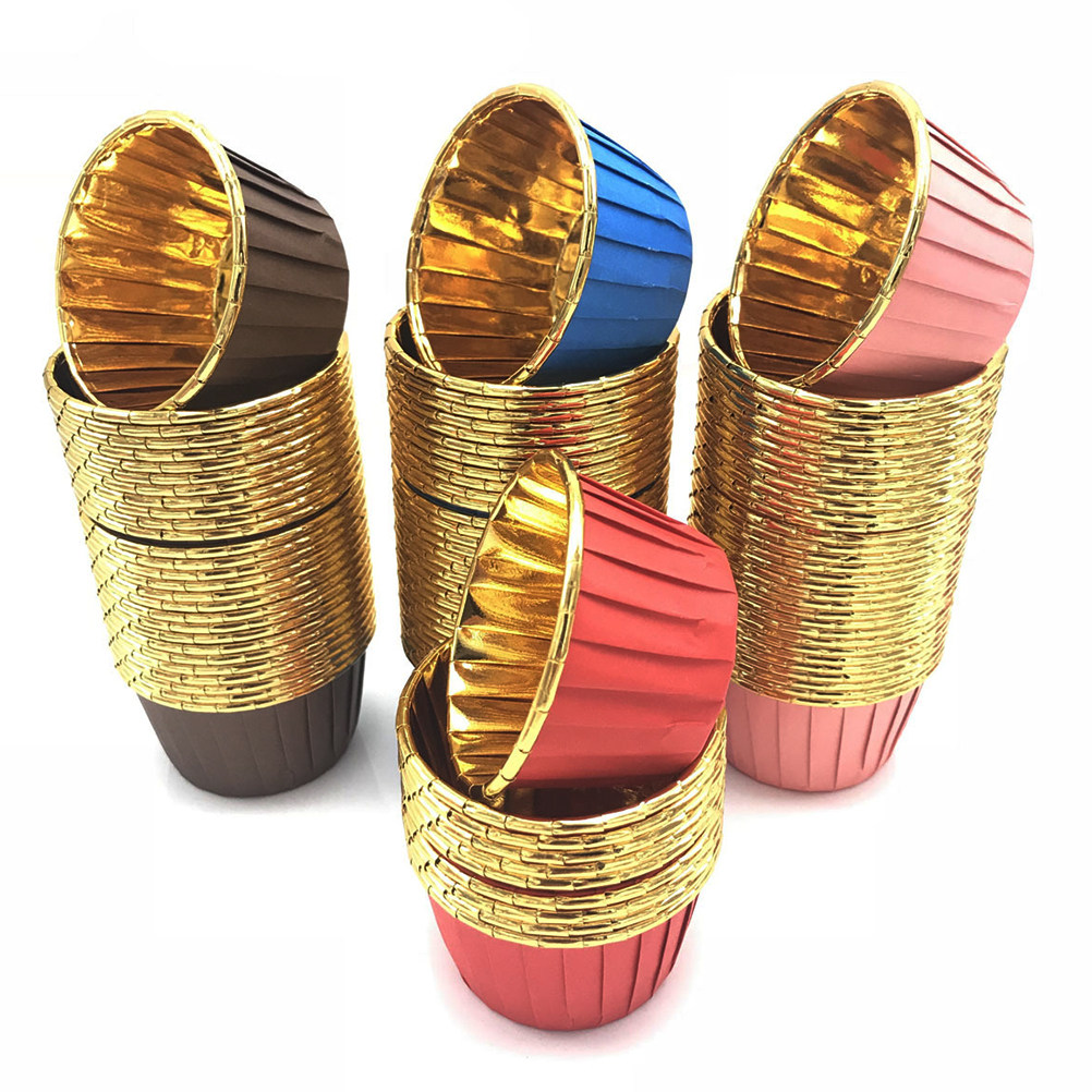 50pcs Colored Hemming Cake Cup - Plastic Cup 50Pcs บทวิจารณ์และราคา