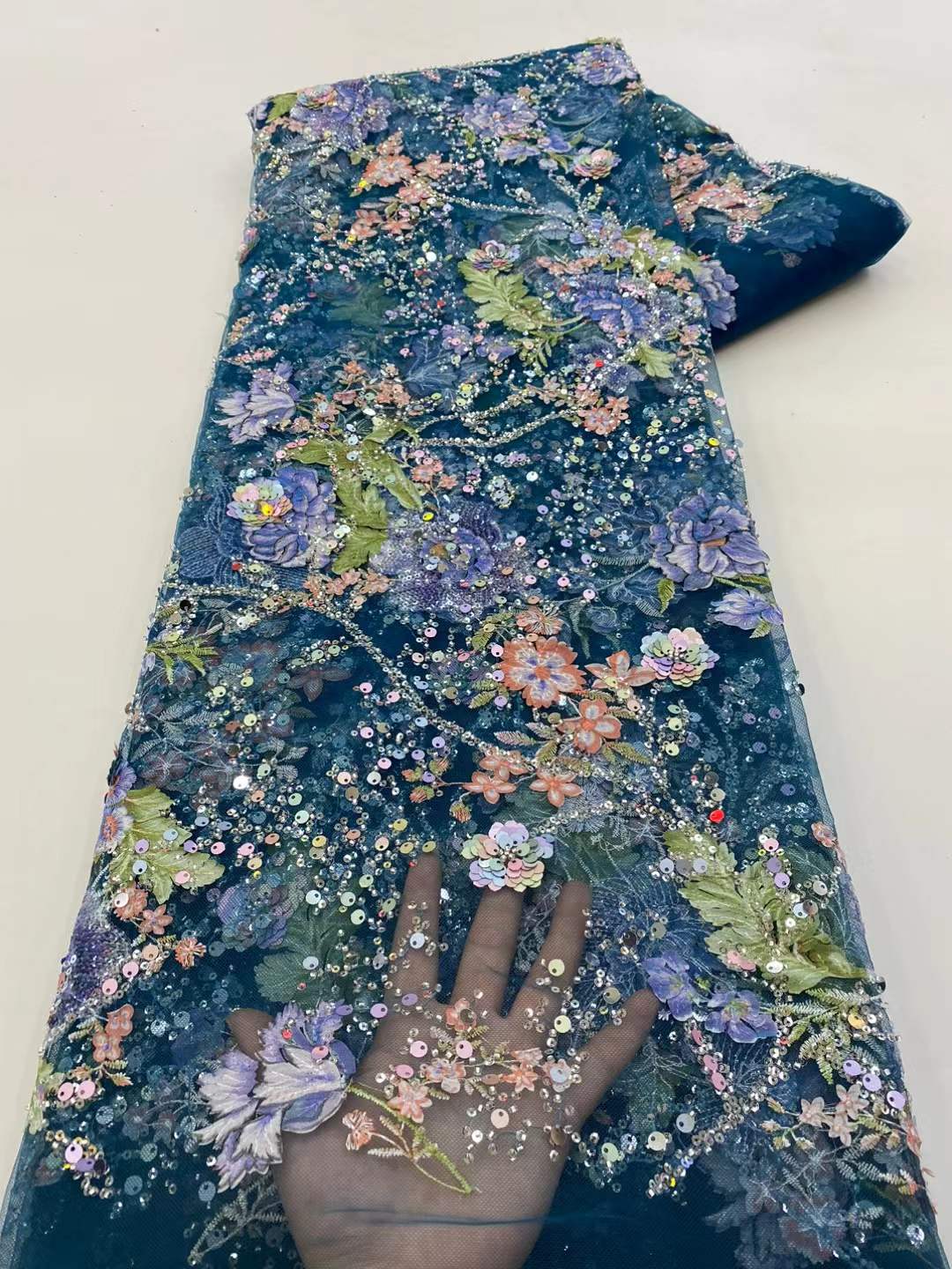 African Lace Fabric 2026 High  - Glitter Tablecloth บทวิจารณ์และราคา