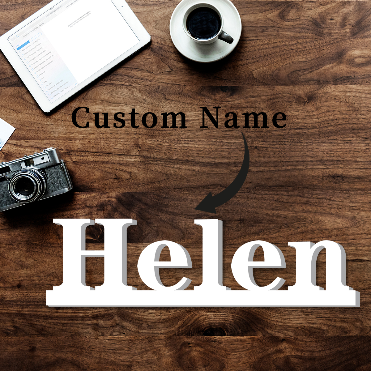 1pc Custom Text Sign,Name Deco - Event & Party Supply บทวิจารณ์และราคา