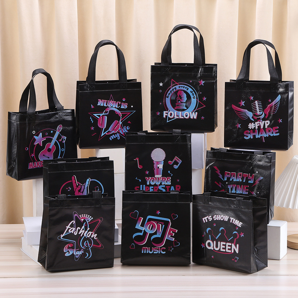 10Pcs Black Let's Rock Music T - Event Party Shop บทวิจารณ์และราคา
