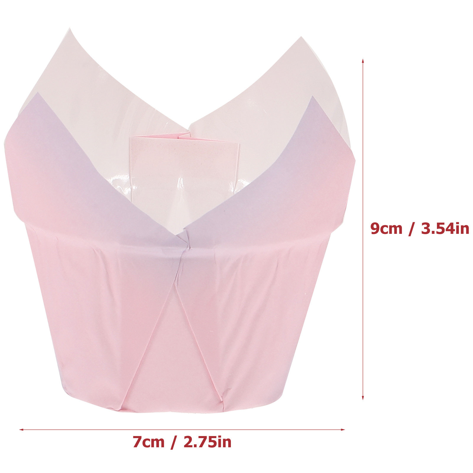 50Pcs Tulip Cupcake Liners Pap - Plastic Cup 50Pcs บทวิจารณ์และราคา