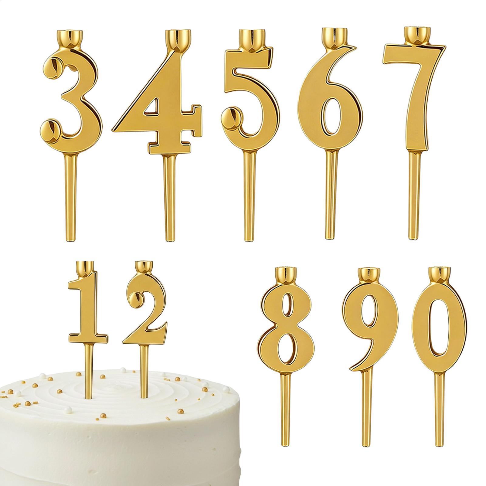 Number Candle Holders 10 Piece - Party Event Supply Store บทวิจารณ์และราคา