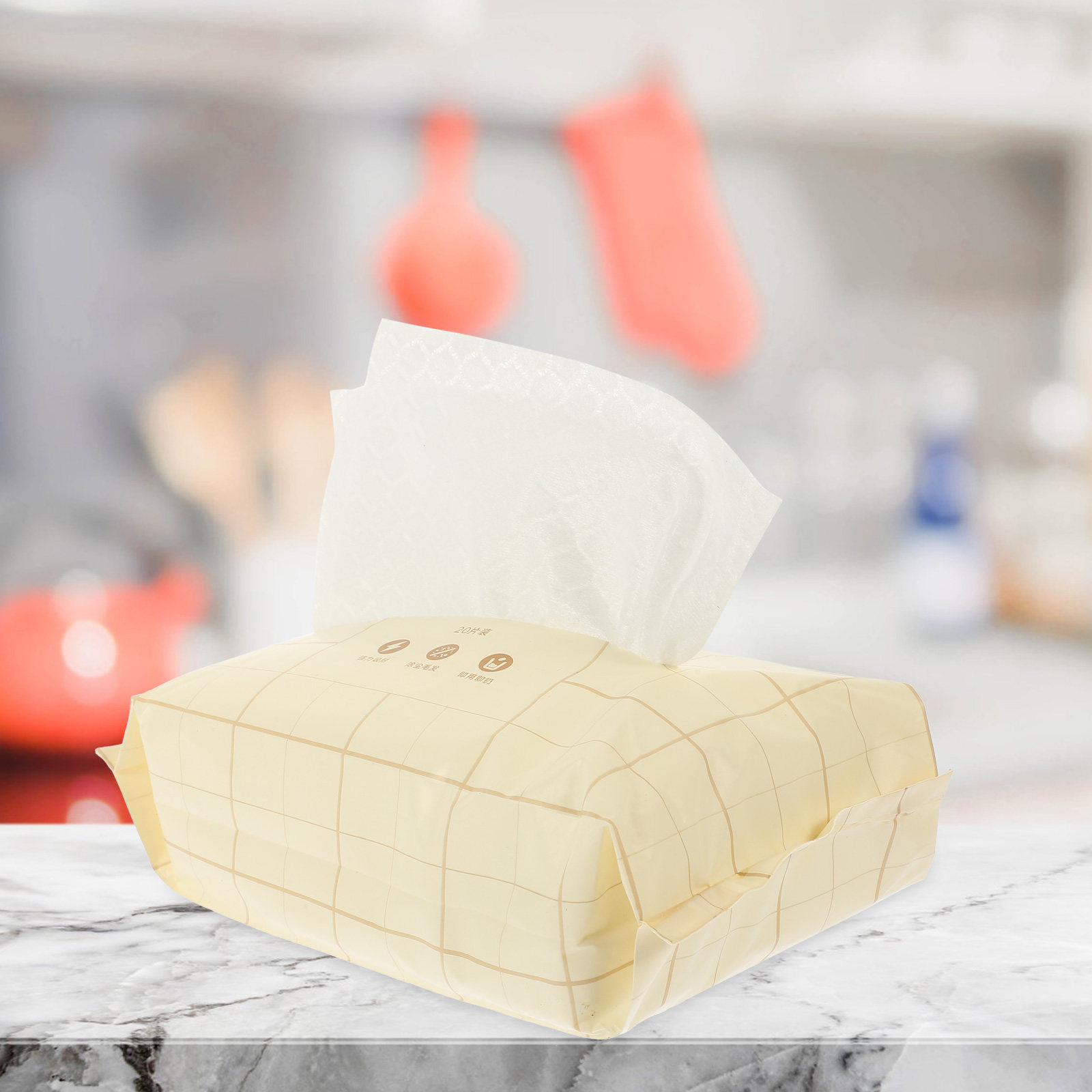 5 Bags Disposable Cleaning Clo - Table Cloth Disposable บทวิจารณ์และราคา