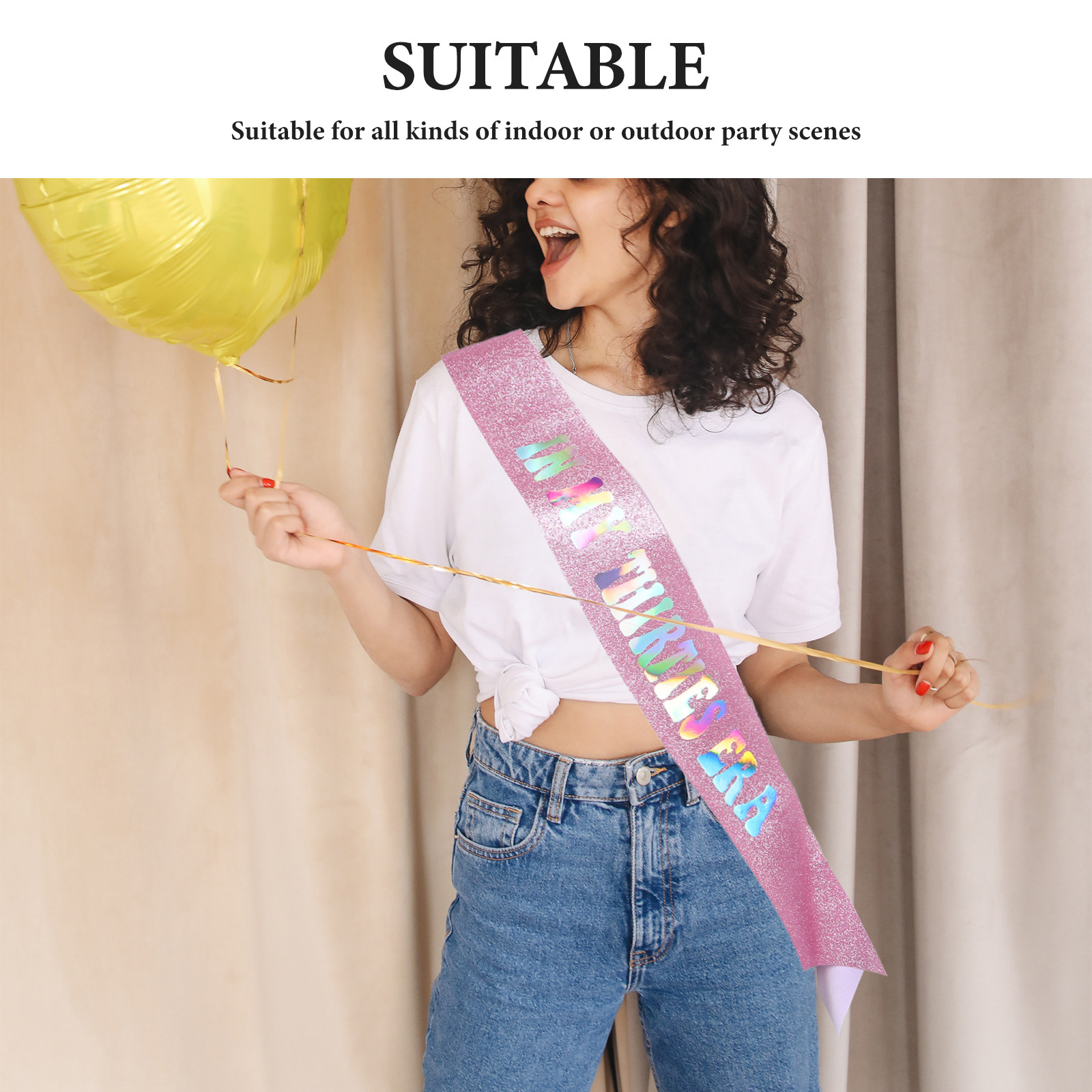 Birthday Sash for Women with G - Birthday Sash Glitter บทวิจารณ์และราคา