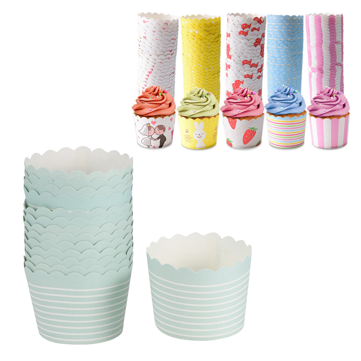 50pcs Paper Paper Dessert Bowl - Plastic Cup 50Pcs บทวิจารณ์และราคา