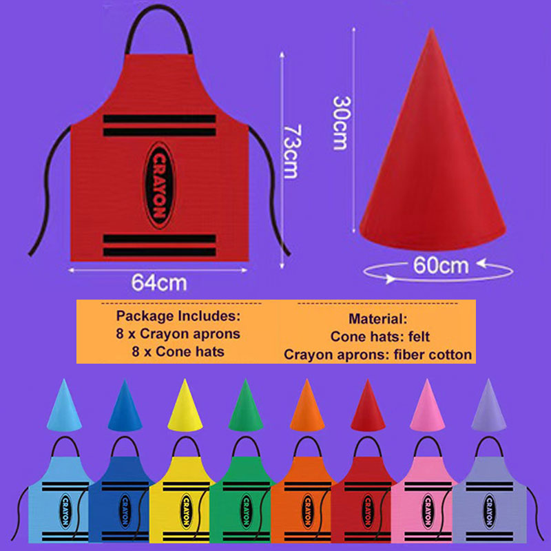 Colorful Crayon Themed Gnome S - Party Hat Cone บทวิจารณ์และราคา