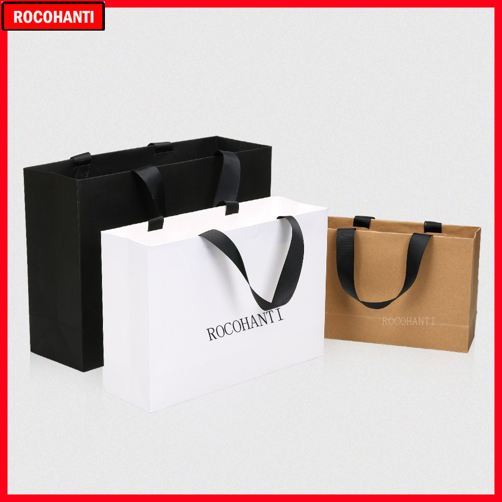 50pcs Custom Logo Paper Shoppi - Event Party Shop บทวิจารณ์และราคา