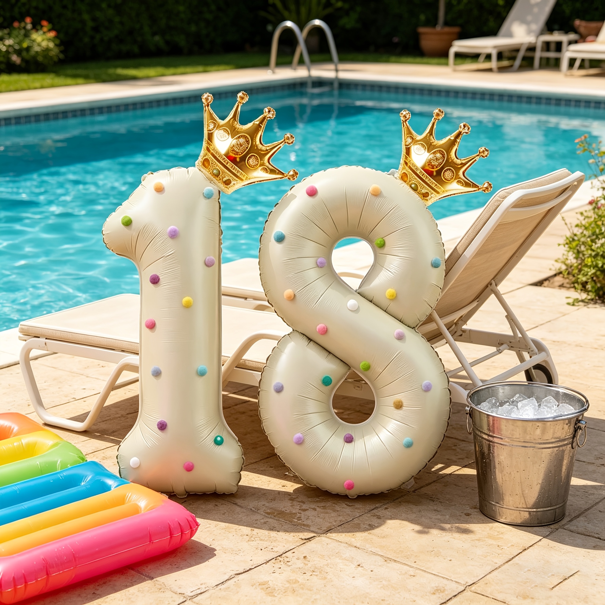 Large 40inch Cream-Colored Num - Party Event Supply Store บทวิจารณ์และราคา