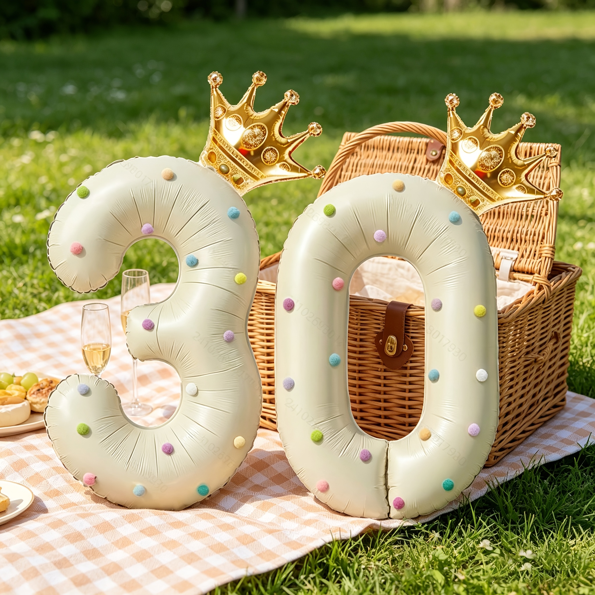 Large 40inch Cream-Colored Num - Party Event Supply Store บทวิจารณ์และราคา