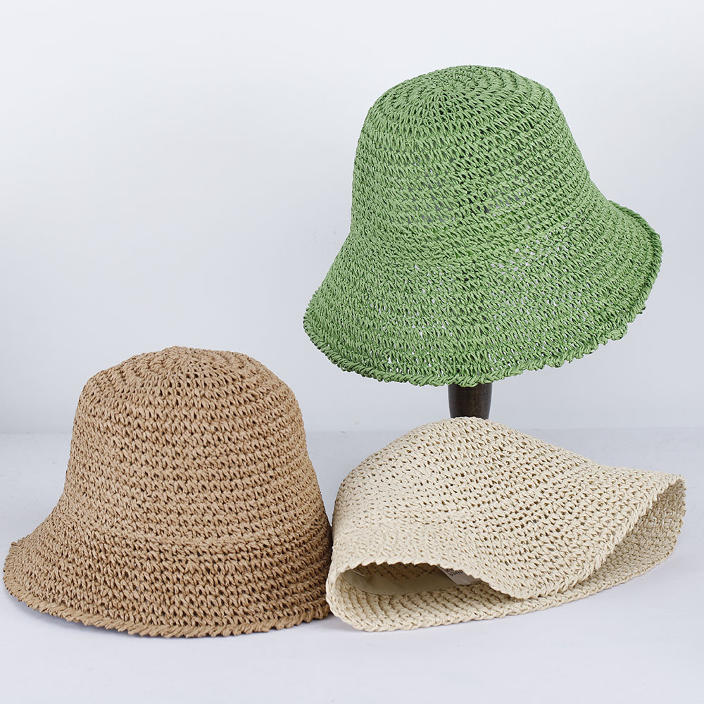 Womens Straw Sun Hat Woven Buc - Paper Straw Color บทวิจารณ์และราคา