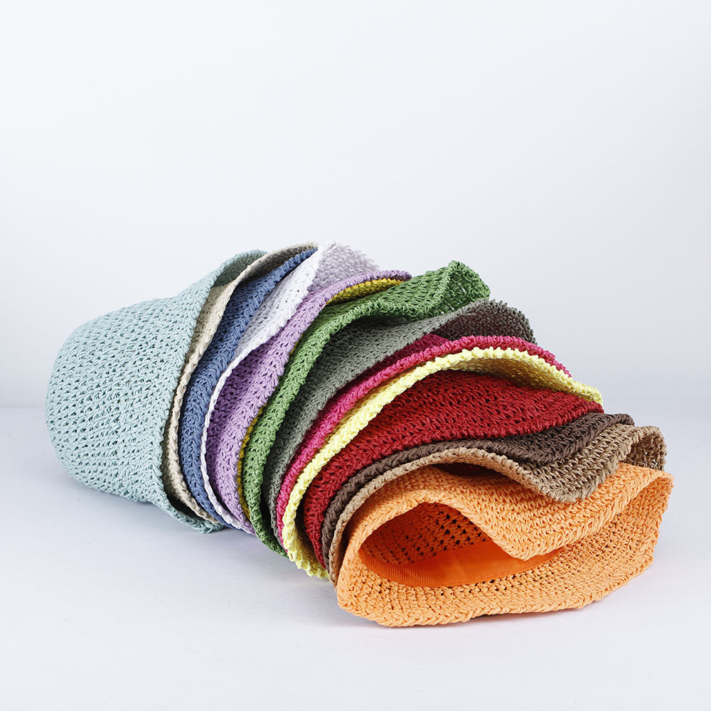 Womens Straw Sun Hat Woven Buc - Paper Straw Color บทวิจารณ์และราคา