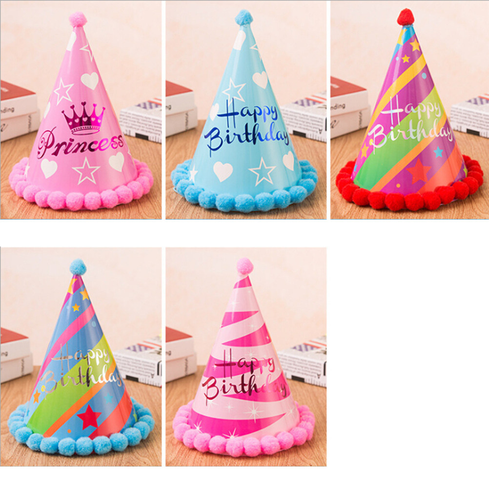 12Pcs Birthday Party Hats Colo - Party Hat Cone บทวิจารณ์และราคา