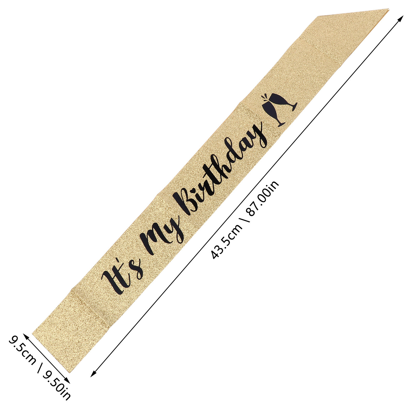 1Pcs Birthday Sash Glitter Clo - Birthday Sash Glitter บทวิจารณ์และราคา