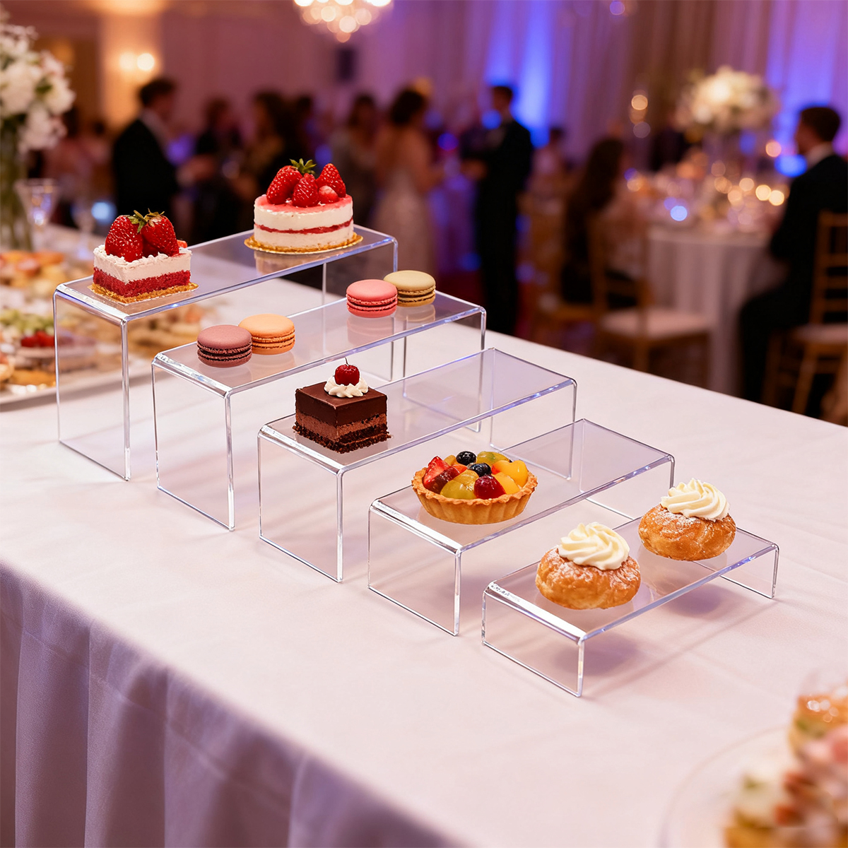 5pcs Acrylic Dessert Display S - Cupcake Stand Tier บทวิจารณ์และราคา