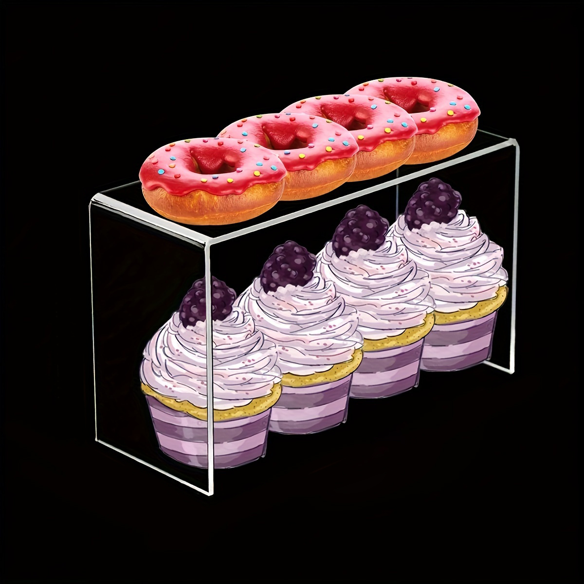 5pcs Acrylic Dessert Display S - Cupcake Stand Tier บทวิจารณ์และราคา