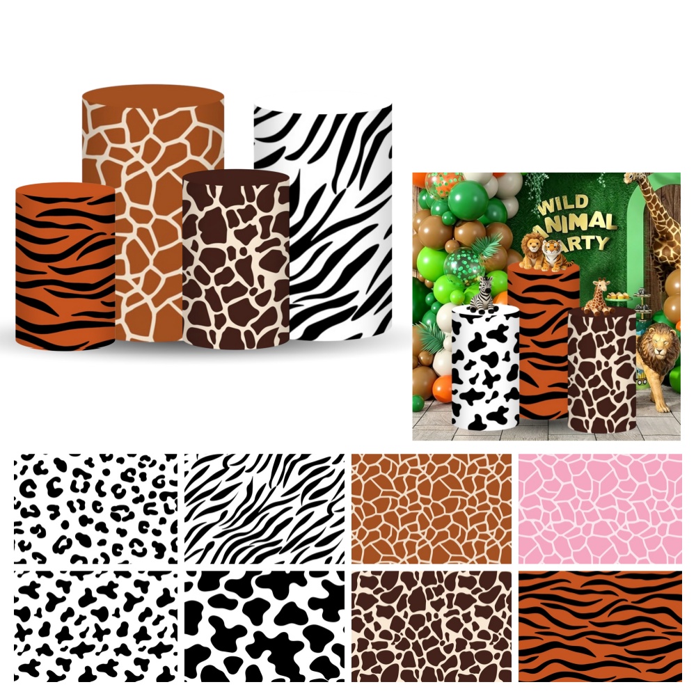 Safari Cylinder Pedestal Stand - Dessert Table Backdrop บทวิจารณ์และราคา