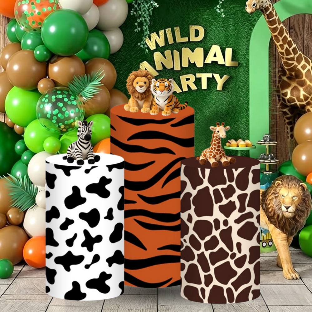 Safari Cylinder Pedestal Stand - Dessert Table Backdrop บทวิจารณ์และราคา