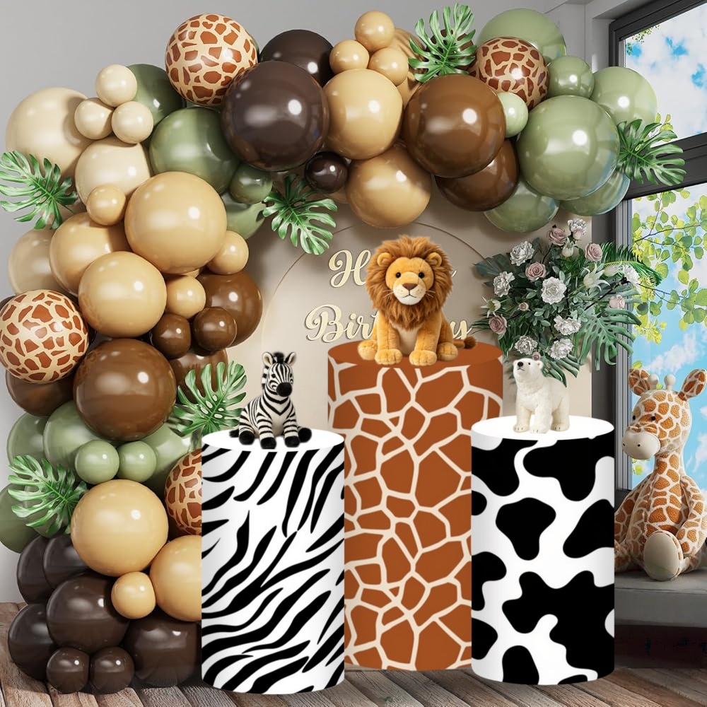 Safari Cylinder Pedestal Stand - Dessert Table Backdrop บทวิจารณ์และราคา