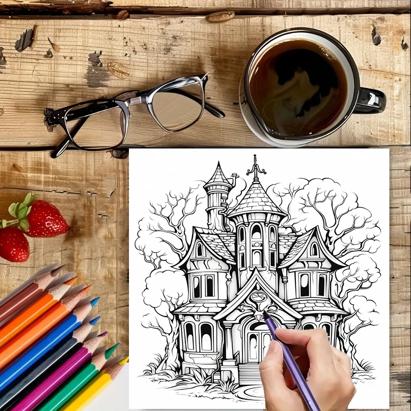 Haunted House Coloring Book fo - Supply Event บทวิจารณ์และราคา