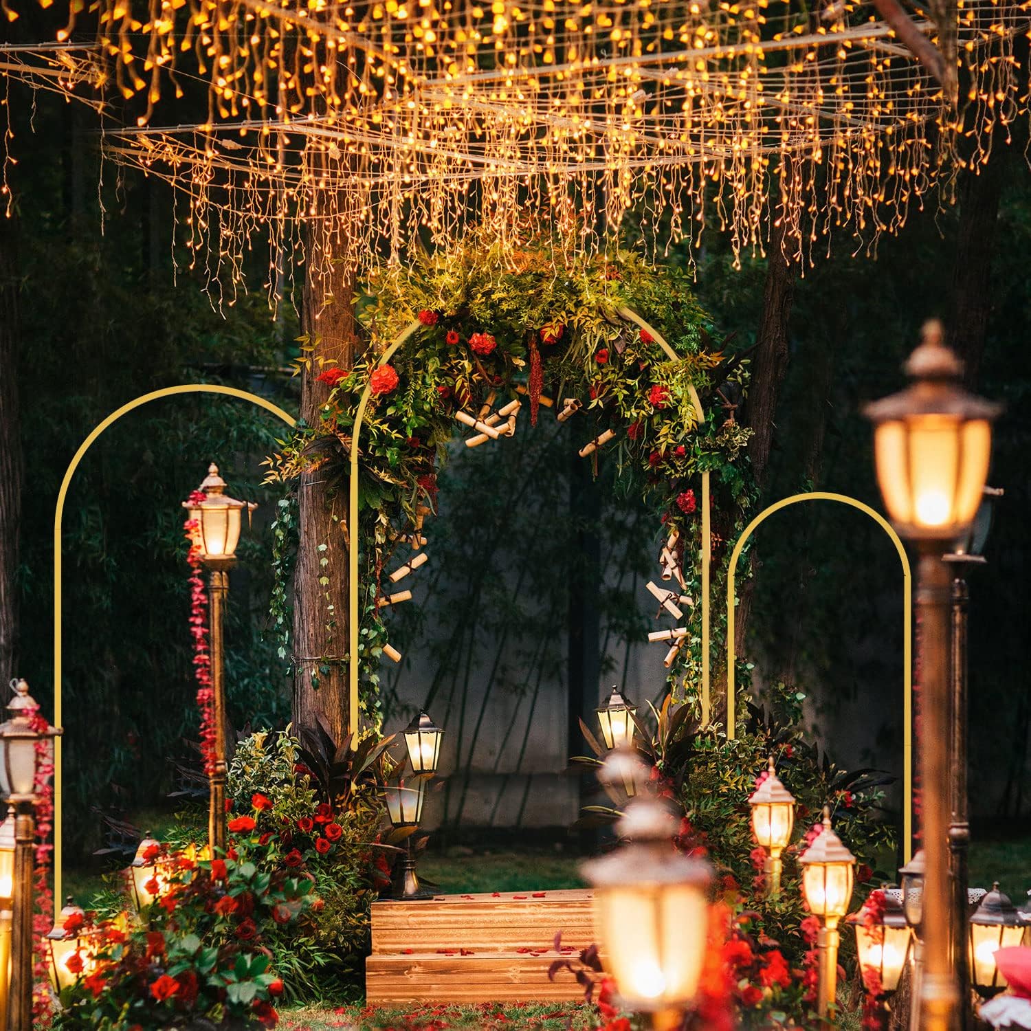 1pc Gold Metal Arch Backdrop S - Balloon Arch Kit บทวิจารณ์และราคา