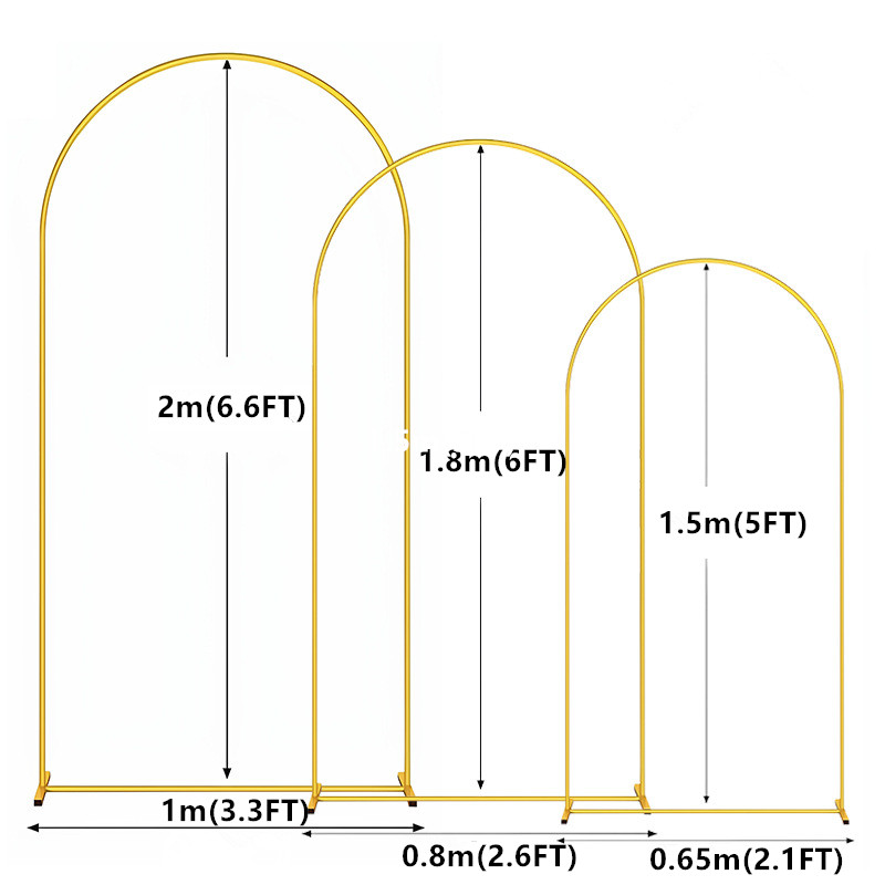 1pc Gold Metal Arch Backdrop S - Balloon Arch Kit บทวิจารณ์และราคา