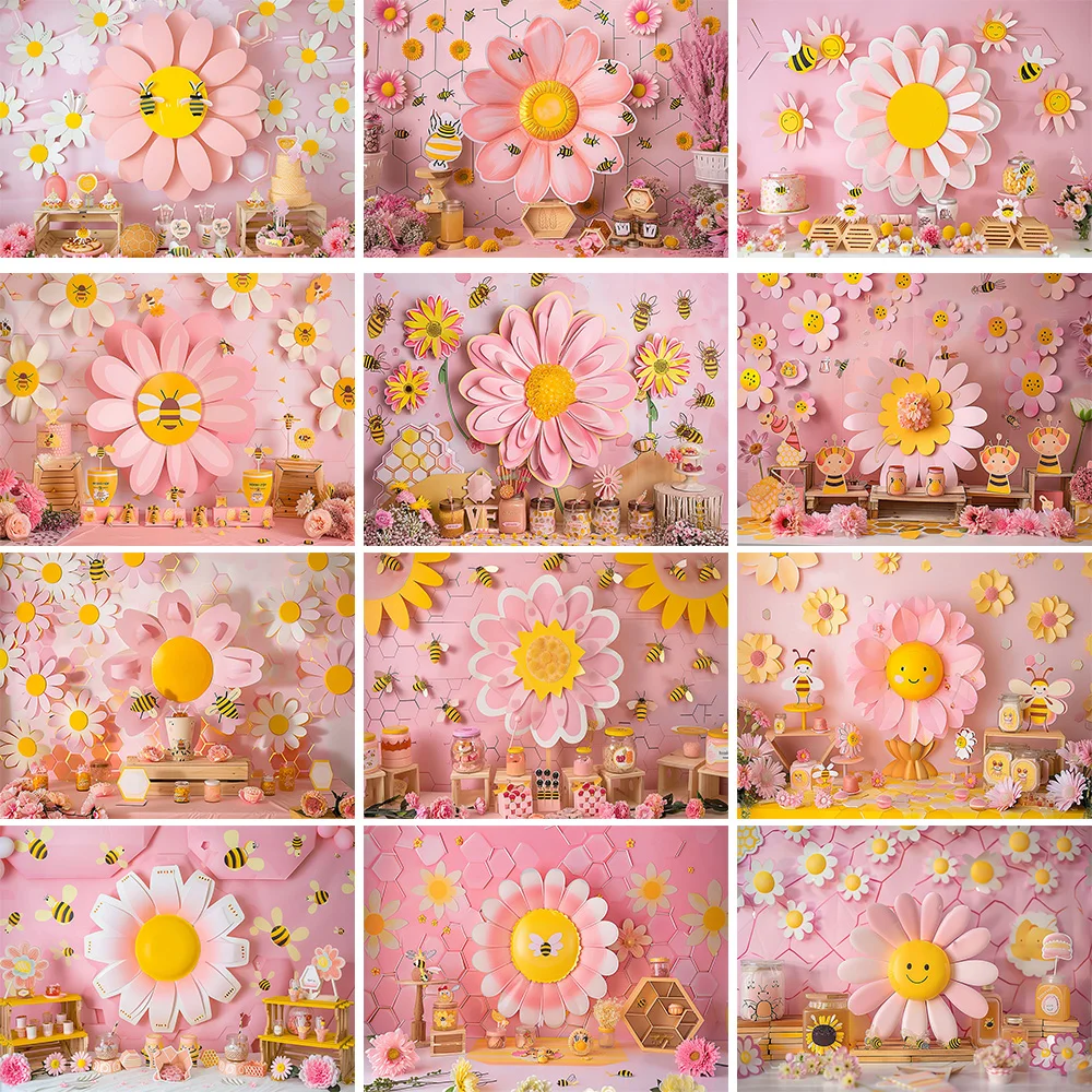 Mocsicka Sweet Daisy Girl Birt - Dessert Table Backdrop บทวิจารณ์และราคา