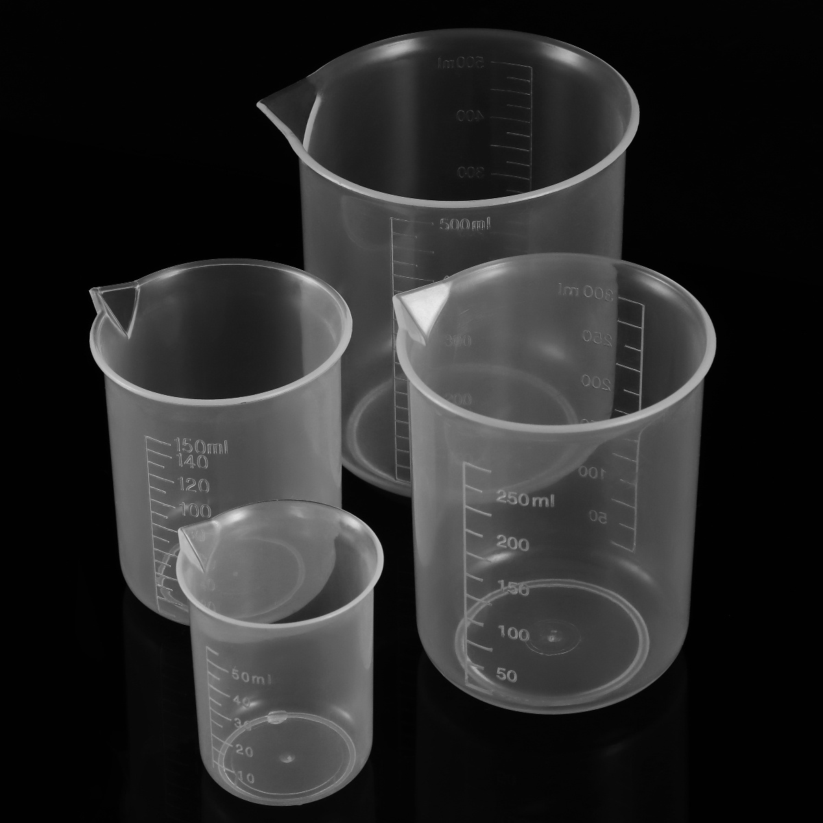 4pcs 50Ml 150Ml 250Ml 500Ml Pl - Plastic Cup 50Pcs บทวิจารณ์และราคา