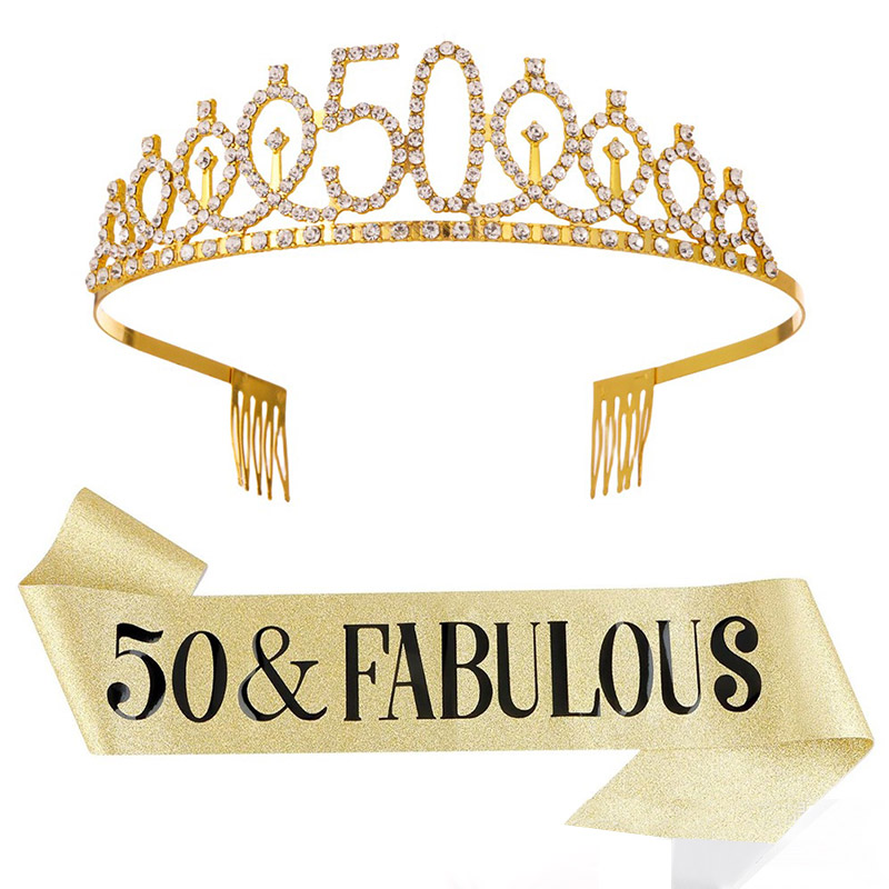 30- 50th  Birthday Anniversary - Birthday Sash Glitter บทวิจารณ์และราคา