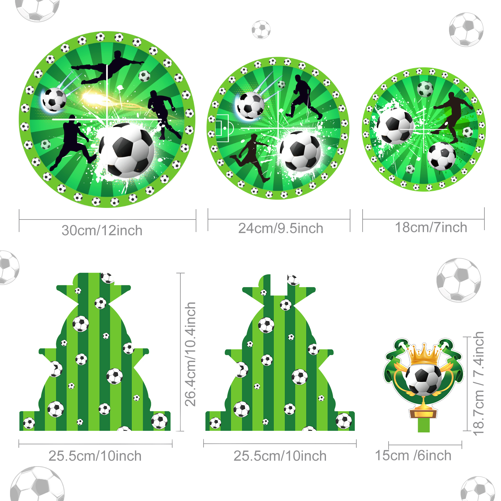 3 Tier Football Sports Soccer  - Cupcake Stand Tier บทวิจารณ์และราคา