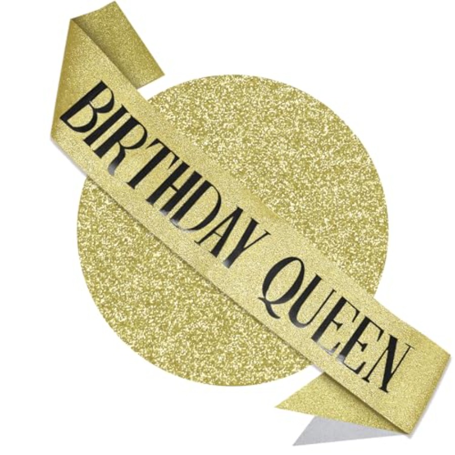 Birthday Queen Sash Glitter Go - Birthday Sash Glitter บทวิจารณ์และราคา