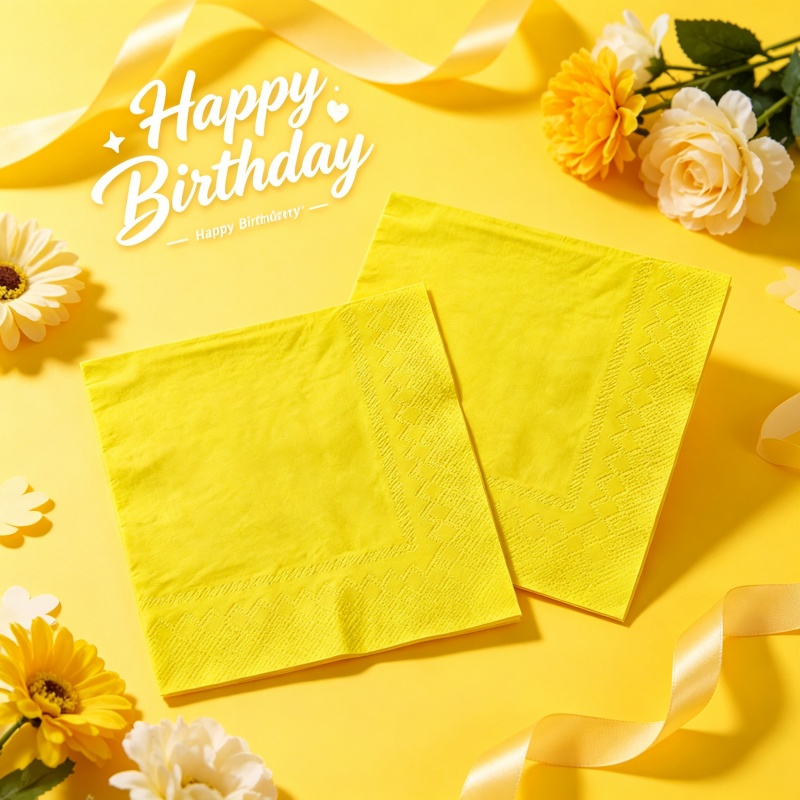 Yellow Tablecloth Napkin Set P - Table Cloth Disposable บทวิจารณ์และราคา