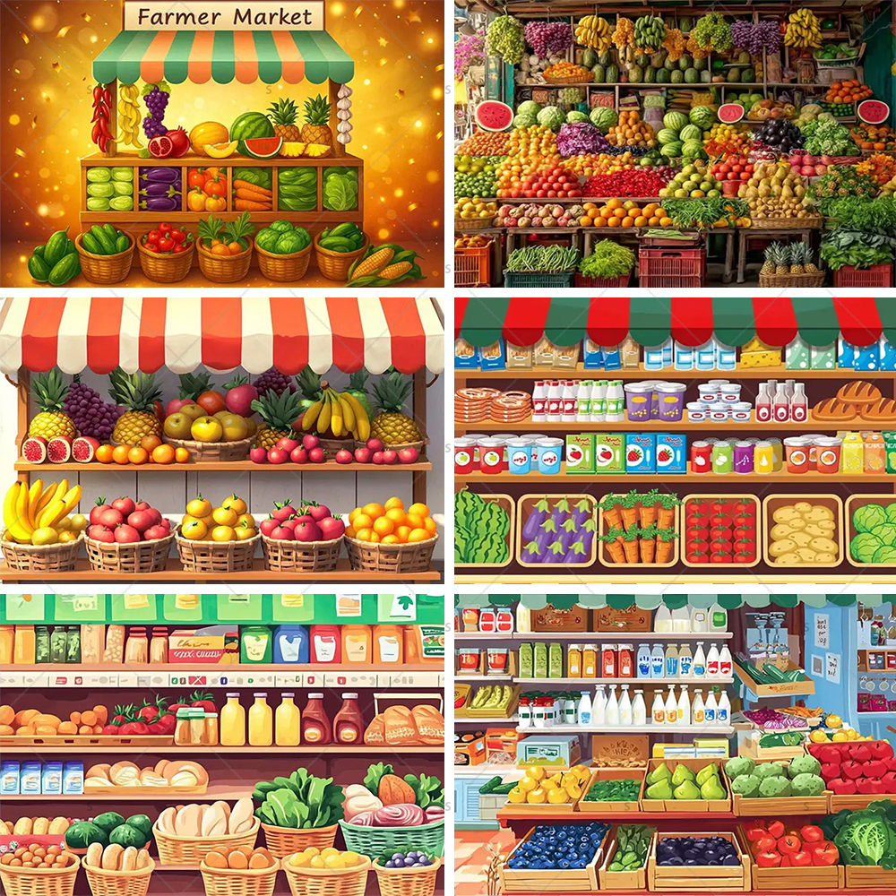 Colorful Supermarket Shelf Bac - Party Event Supply Store บทวิจารณ์และราคา