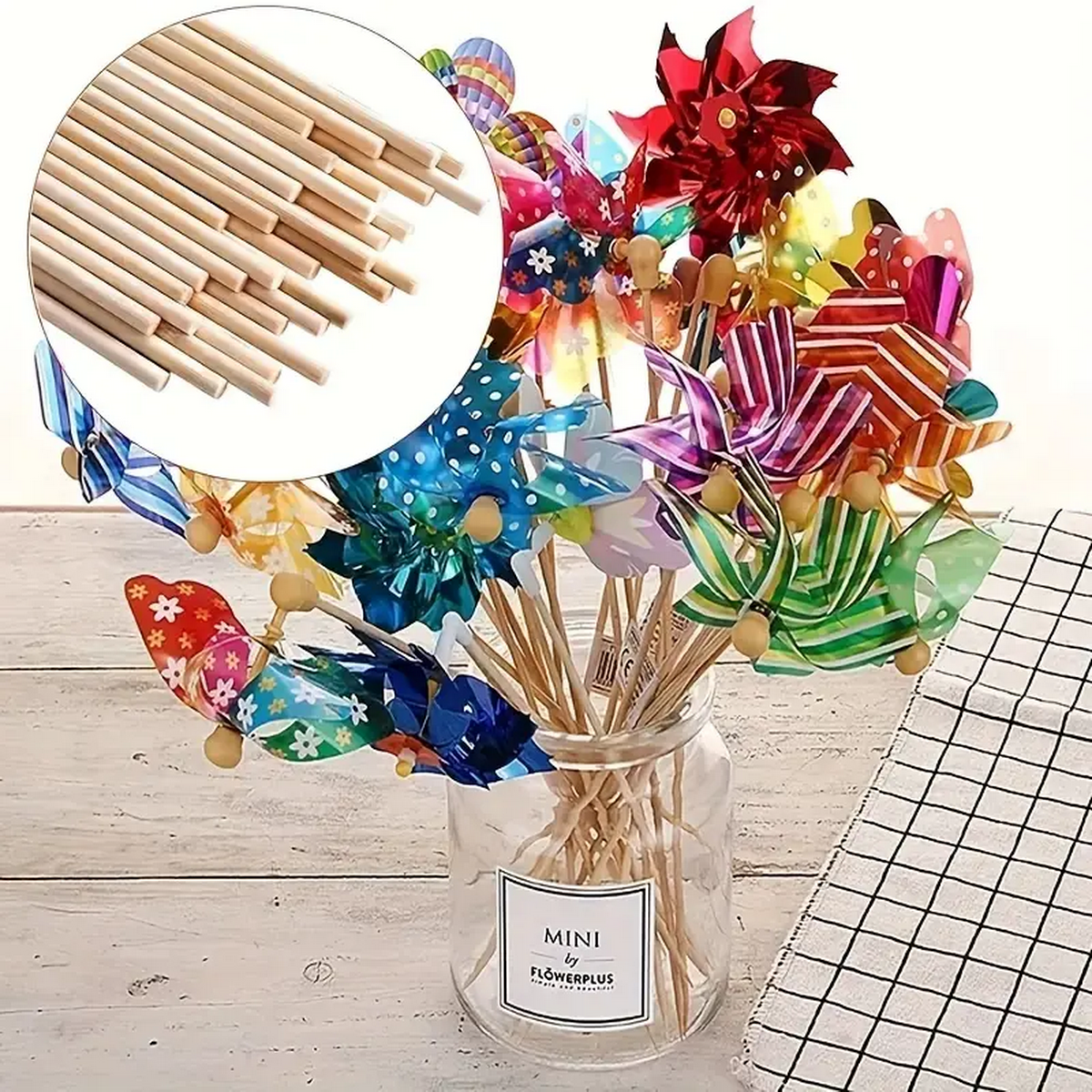 DIY Bamboo Sticks 50/100pcs Na - Cotton Candy Cone บทวิจารณ์และราคา