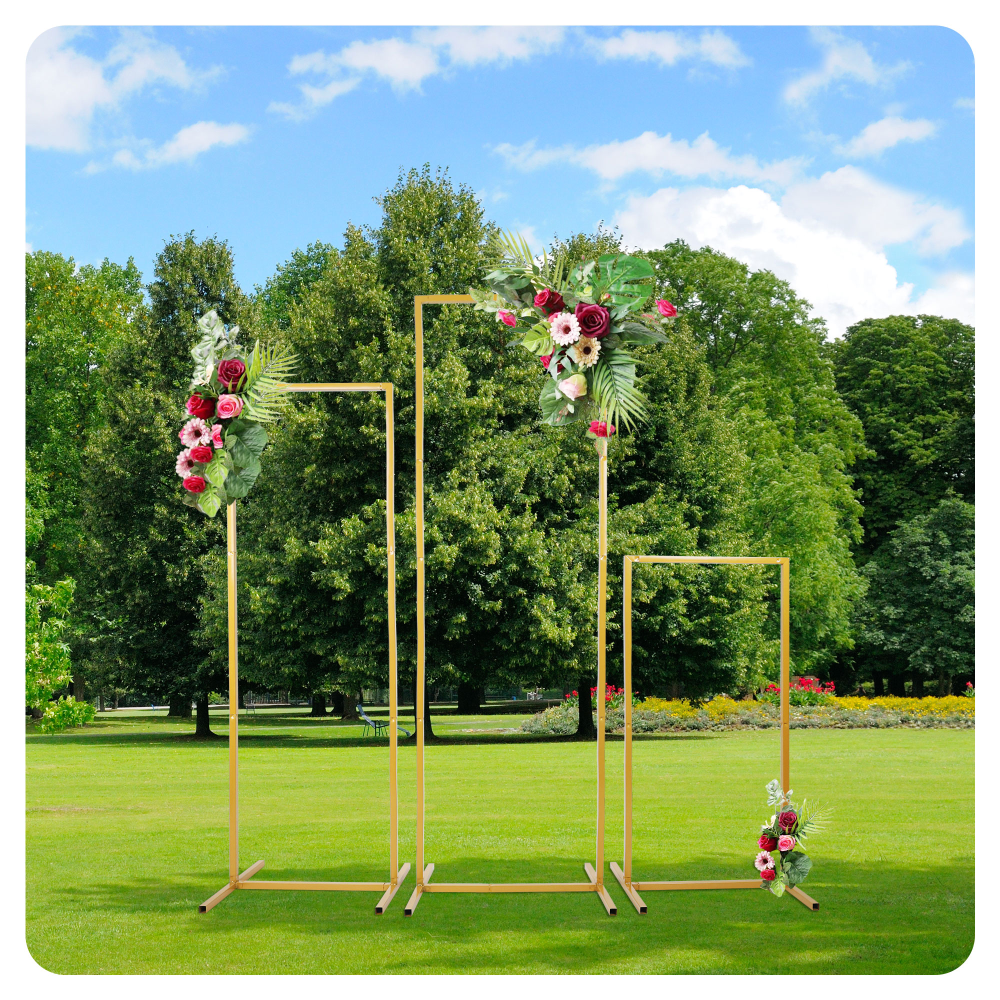 Wedding Arch Metal Iron Backdr - Balloon Arch Kit บทวิจารณ์และราคา