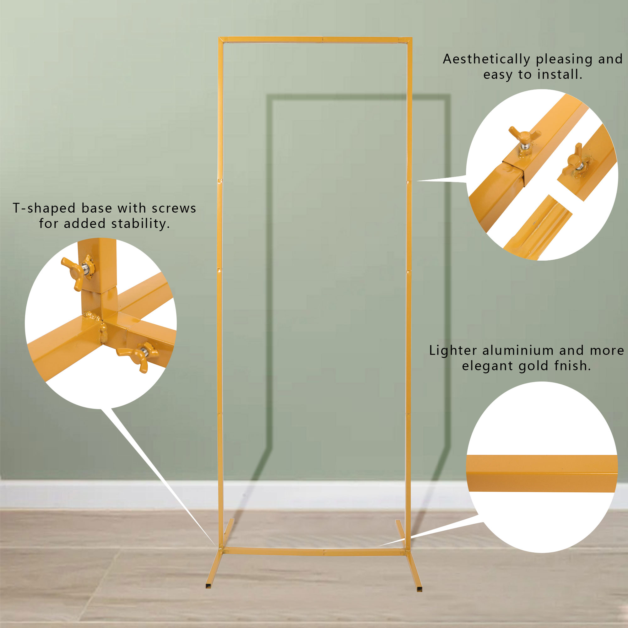 Wedding Arch Metal Iron Backdr - Balloon Arch Kit บทวิจารณ์และราคา