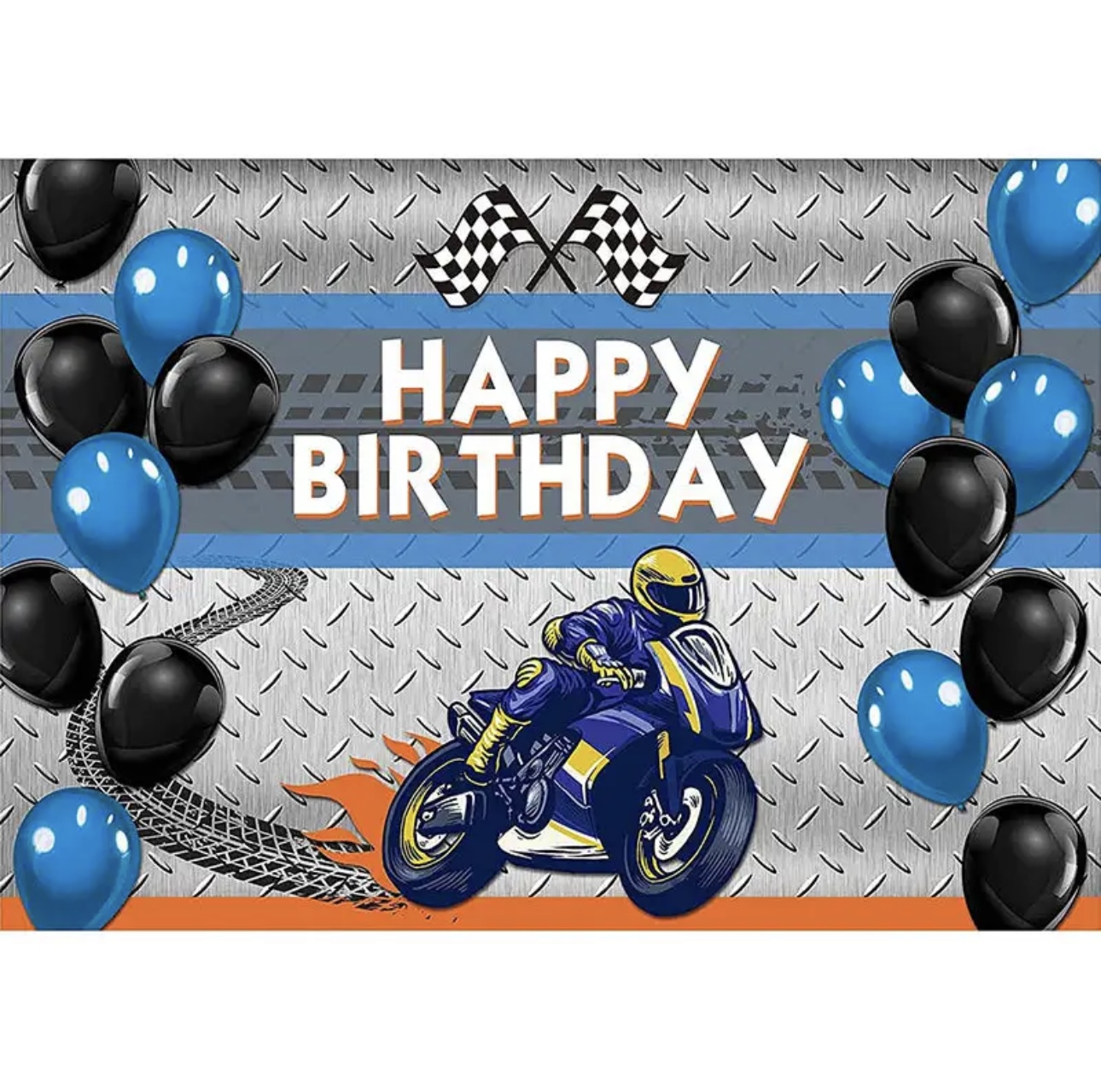 Motocross Racing Theme Backdro - Dessert Table Backdrop บทวิจารณ์และราคา