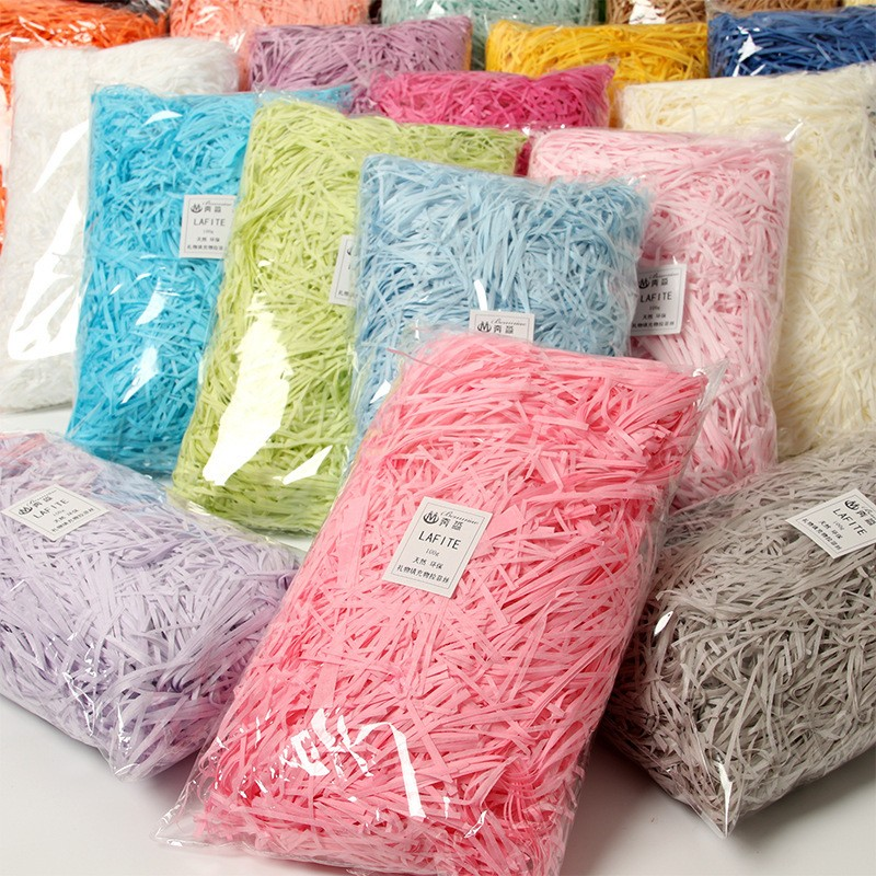 100g raffi Colorful Shredded C - Paper Straw Color บทวิจารณ์และราคา