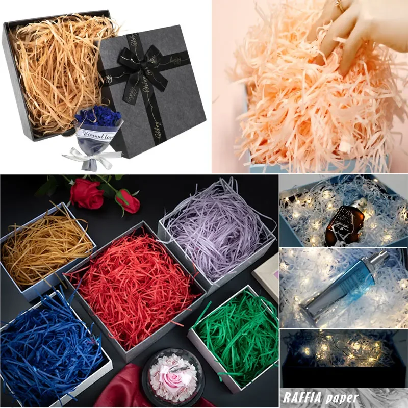 100g raffi Colorful Shredded C - Paper Straw Color บทวิจารณ์และราคา