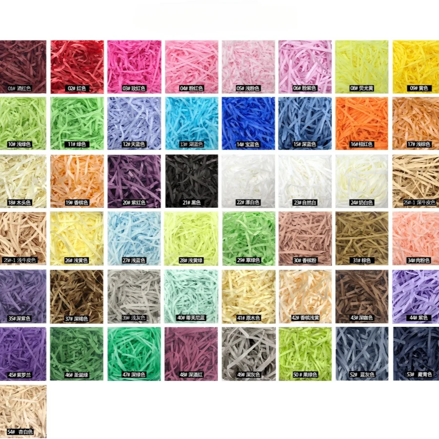 100g raffi Colorful Shredded C - Paper Straw Color บทวิจารณ์และราคา