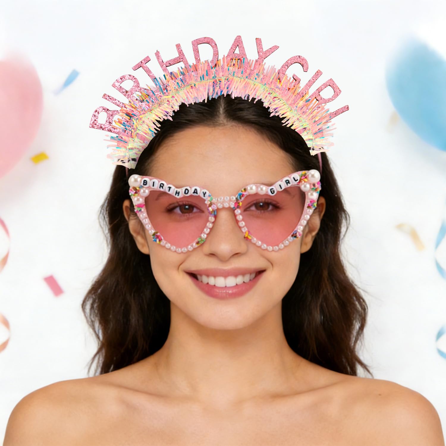 Birthday Girl Headband Sash Su - Birthday Sash Glitter บทวิจารณ์และราคา
