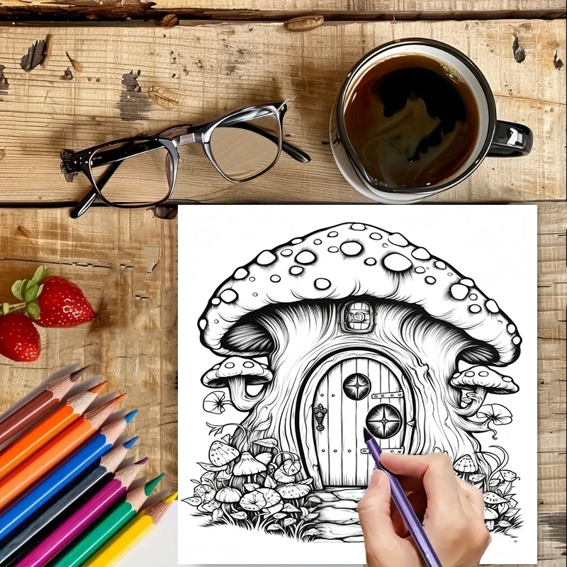 Coloring Book Fairy Door for A - Supply Event บทวิจารณ์และราคา